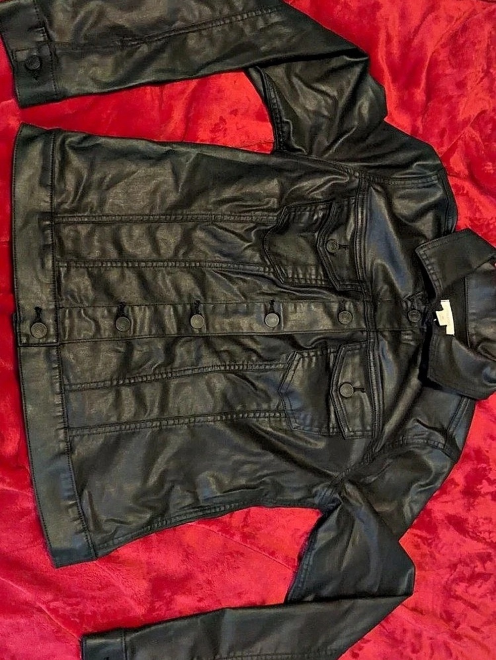 maurices Faux Leather Jacket Black Small - never worn